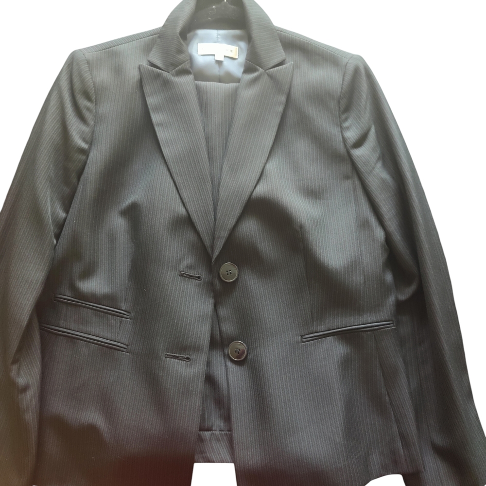 Evan Picone Women's Navy And Teal 2 Piece Suit Set